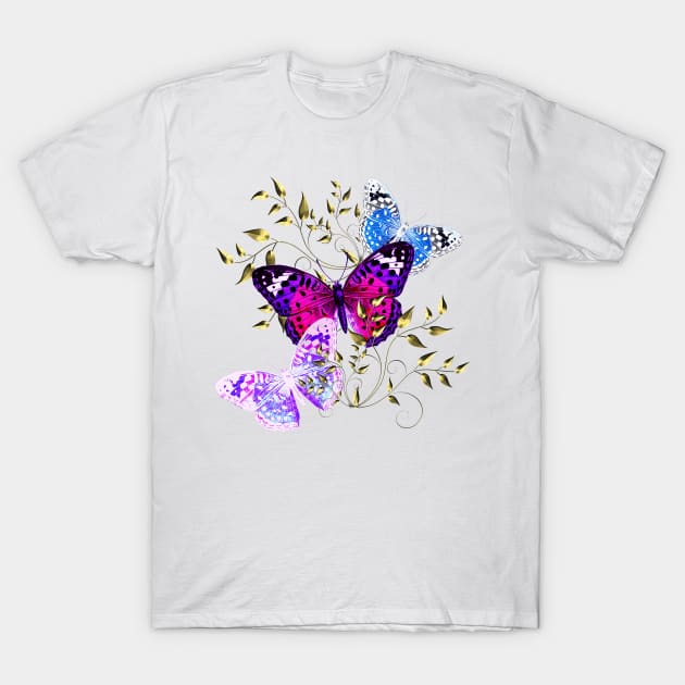 Papillons T-Shirt by Izmet